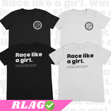 Load image into Gallery viewer, RACE LIKE A GIRL - T-SHIRT
