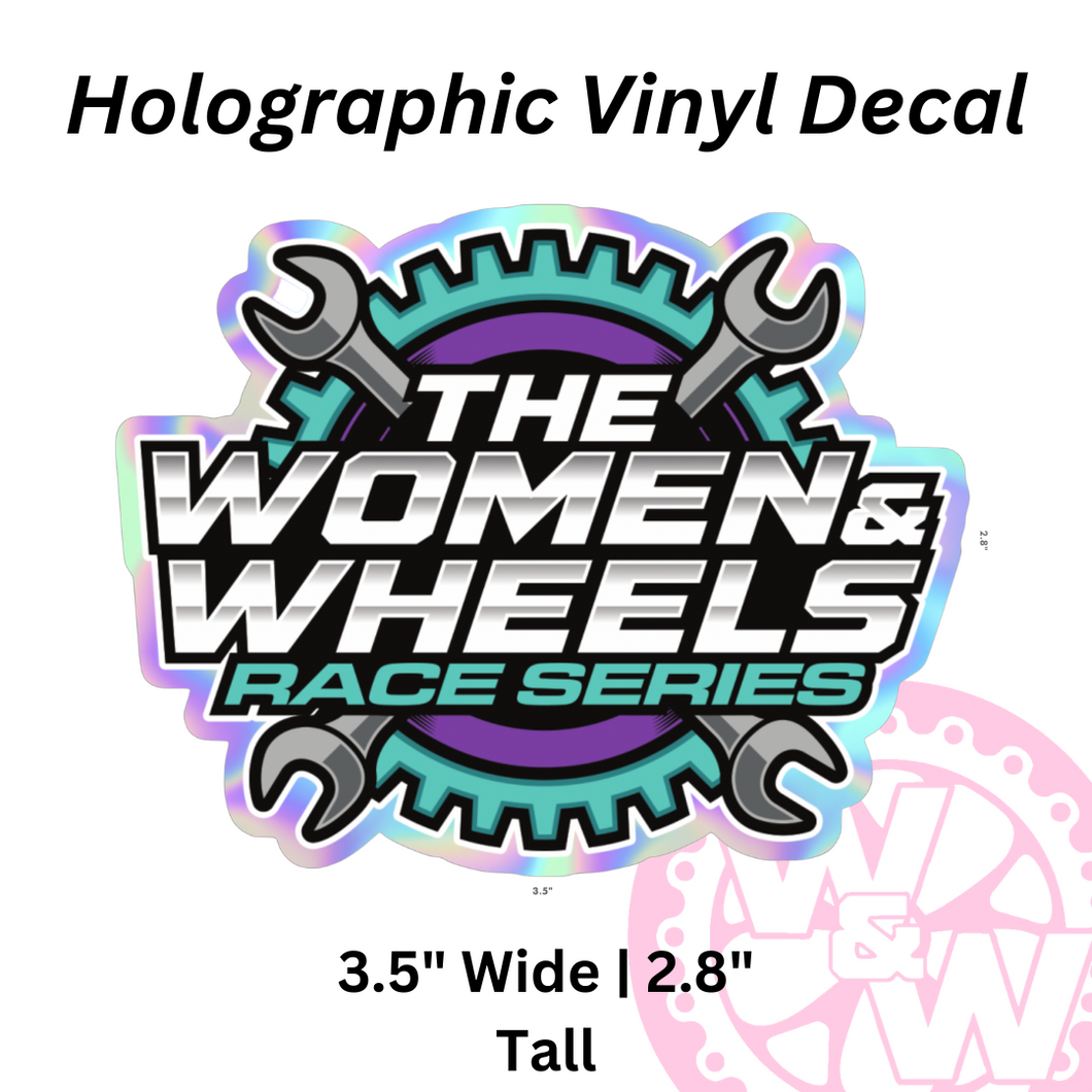 The W&W Race Series Logo - DECAL - *Holographic*