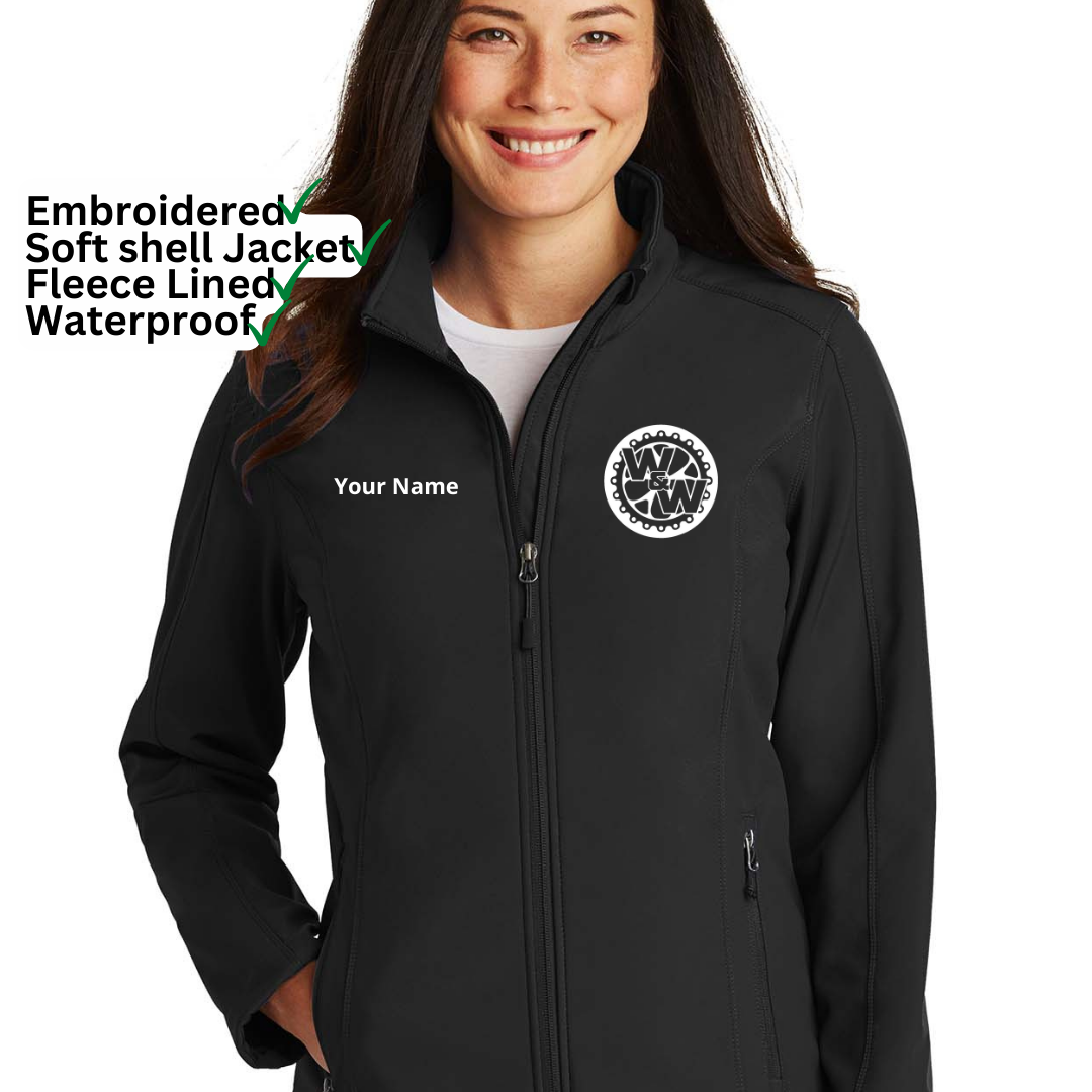 Custom Embroidered Soft Shell Jacket READ DESCRIPTION